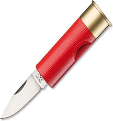 Antonini Coltelo Cartuccia 12 GA Pocket Knife Red with Blade made of Stainless Steel