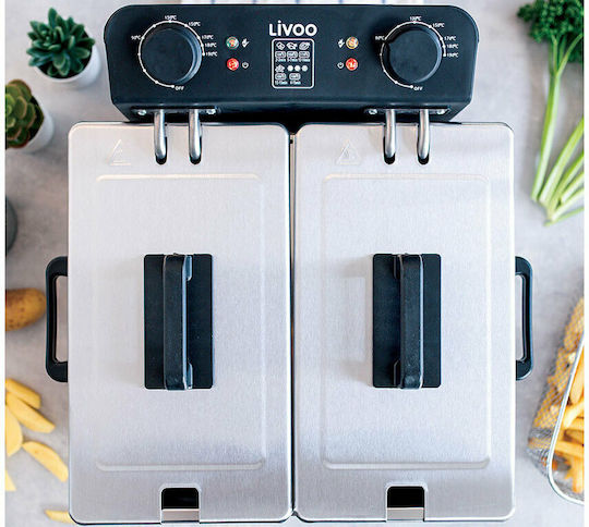 Livoo DOC217 Friteuză 6lt Argintiu