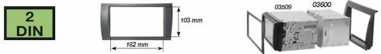 Phonocar DIN Fascia Panels 2 Din for Fiat 500L 2018