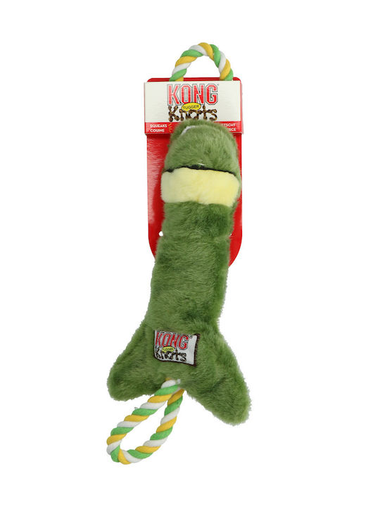 Kong Frog Dog Toy Cuddly Small with Sound Green 37cm