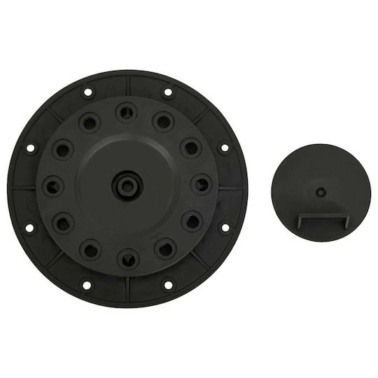 vidaXL Βάση για Πέργκολα από Πλαστικό 19.8x19.8cm 10τμχ Υπερυψωμένων Δαπέδων Deck Ρυθμιζόμενες 10τμχ