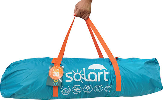 Solart Automatic Summer Camping Tent Blue for 4 People 210x210x135cm