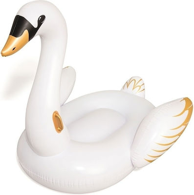 Inflatable Ride On Swan with Handles White 169cm