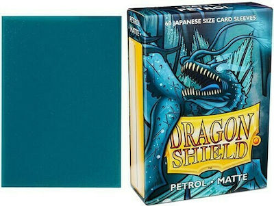 Dragon Shield Game Accessory YGO Dragon Shield Sleeves Japanese Matte Petrol Sleeves Small Size 60τμχ ART11120