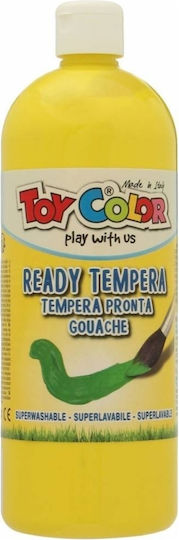 Toy Color Ready Tempera Farben Gelb in Flasche 1000ml 1Stück