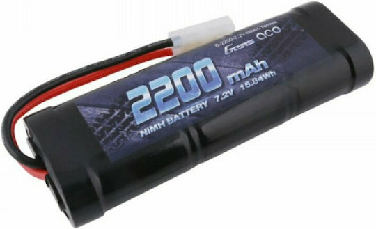 Gens Ace Плоска Батерия Никел-металхидридна Ni-MH 7.2V 2200mAh за RC Превозно Средство 2 Бройки