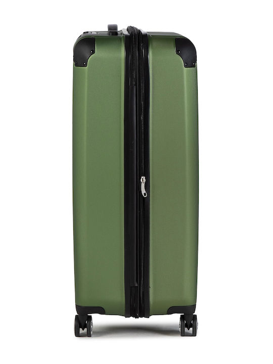 Travelite City Große Hartgrüne Reisekoffer mit 4 Rädern Höhe 77cm