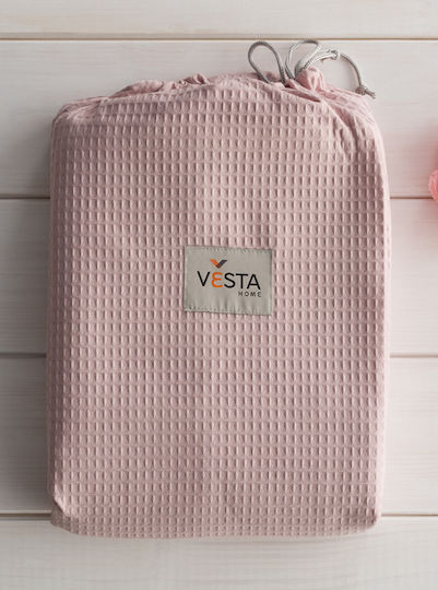 Vesta Home Κουβέρτα Ξενοδοχείου Υπέρδιπλη Πικέ Μωβ 230x250cm