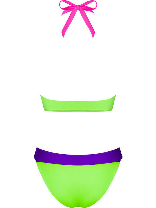 Playa Norte Swimsuit Lime and Purple
