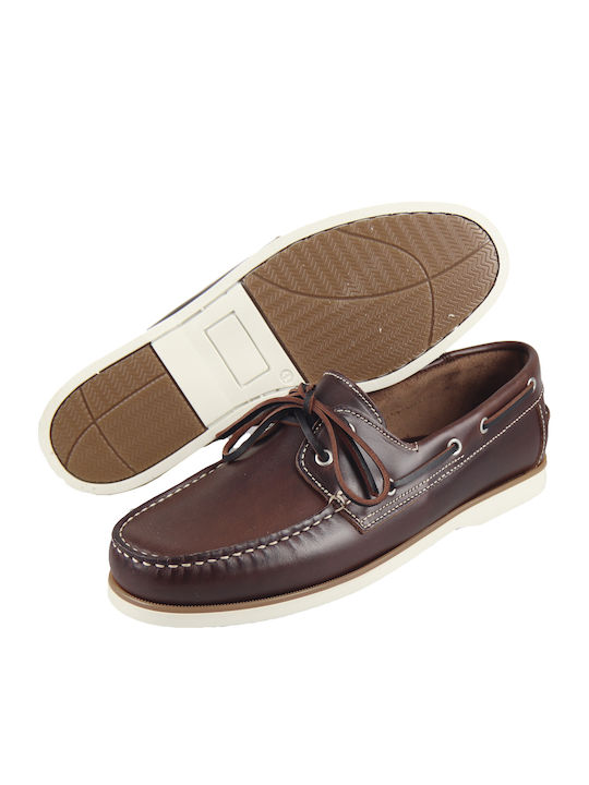 Leder Herren Mokassins in Braun Farbe