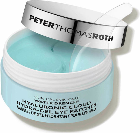 Peter Thomas Roth Water Drench Hyaluronic Cloud Hydra-Gel Gesichtsmaske für die Augen für Feuchtigkeitsspendend 60Stück