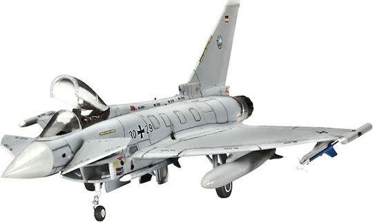 Revell Eurofighter Typhoon Figurină de Modelism Avion 63 Piese la Scară 1:144 cu Lipici și Culori 11.1x7.6cm.