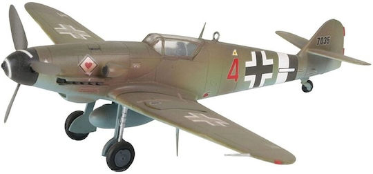 Revell Messerschmitt Bf-109 Modellfigur Flugzeug 37 Teile im Maßstab 1:72 mit Kleber und Farben