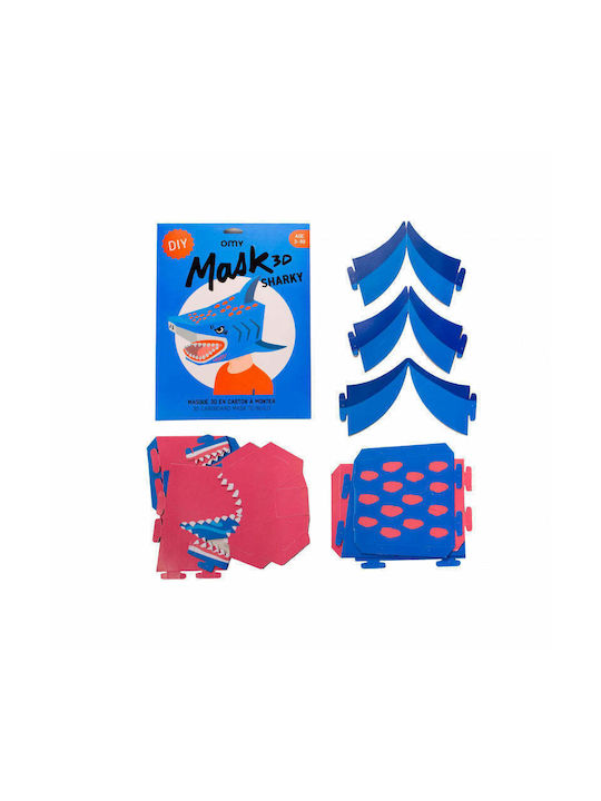 Carnival Kids Paper Mask Full Face Three-dimensional Shark