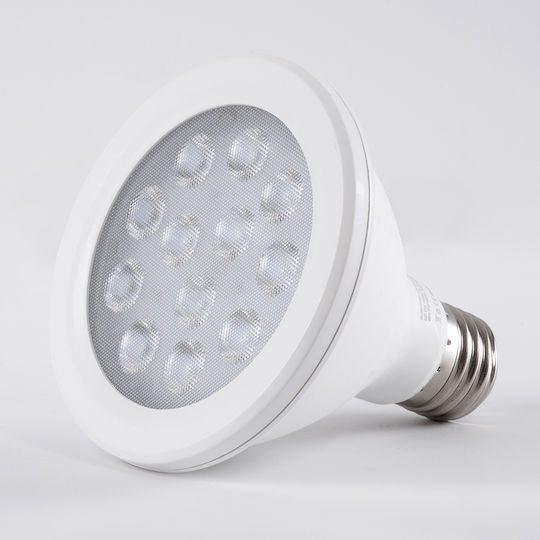 GloboStar Λάμπα LED 12W 95mm για Ντουί E27 και Σχήμα PAR30 Φυσικό Λευκό 1356lm