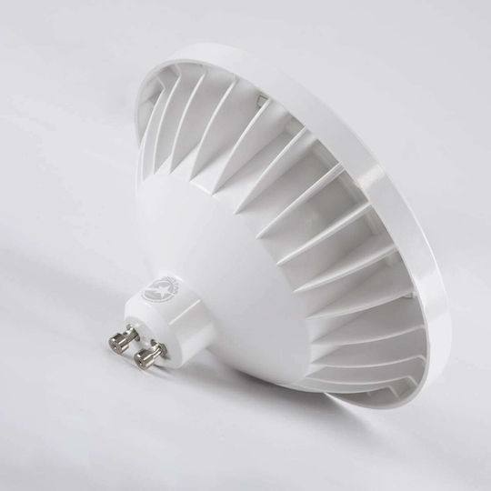 GloboStar LED Bulb 12W 70mm for Socket GU10 and Shape AR111 Cool White 1392lm