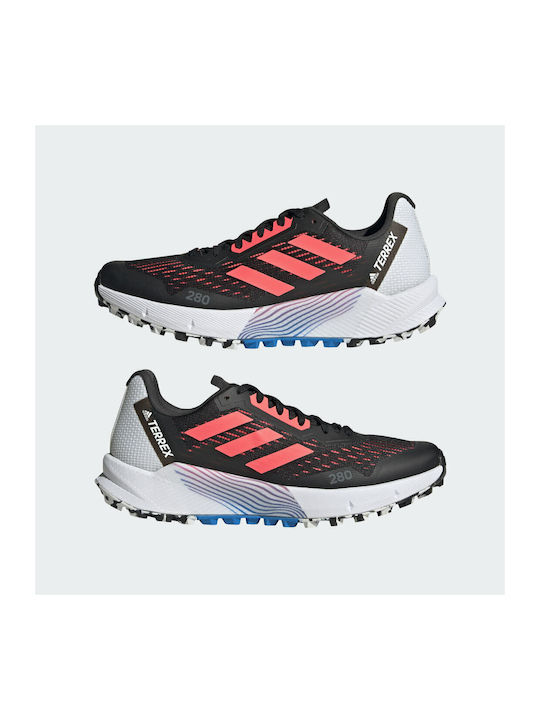 Terrex Agravic Flow 2.0 Sport Shoes Trail Running Waterproof with Gore-Tex Membrane Core Black / Turbo / Blue Rush