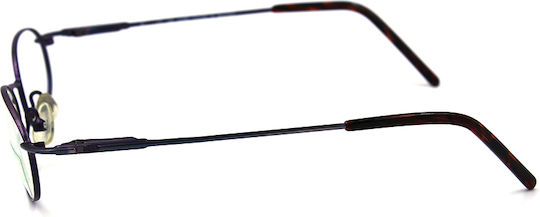 Benetton Metallisch Brillenrahmen Lila UCB334 45S