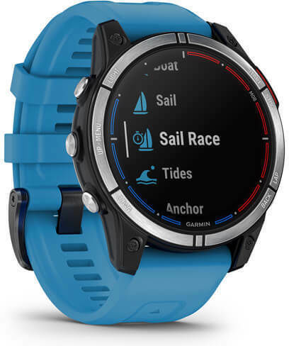 Garmin Quatix 7 Stainless Steel 47mm Αδιάβροχο Smartwatch με Παλμογράφο (Marine)