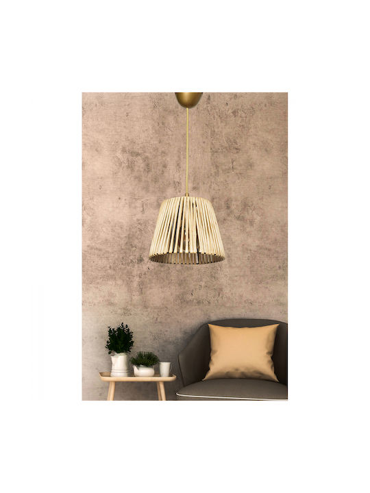 HomeMarkt Pendant Light Single-Light for Socket E27 Beige