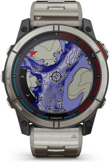 Garmin Quatix 7X Solar Edition Titan 51mm Rezistent la apă Smartwatch (Gri)