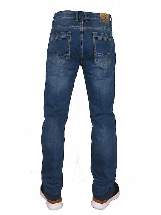 Mastino H8001 Men's Stretch Cotton Jeans Pants Blue