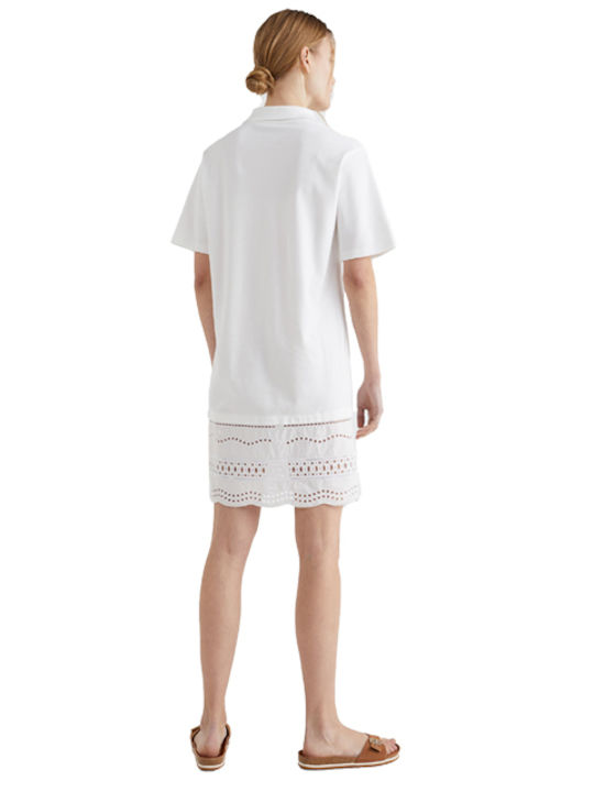 Tommy Hilfiger Mini Καλοκαιρινό All Day Φόρεμα Κοντομάνικο Λευκό