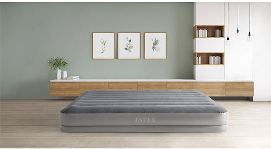 Intex Double Air Mattress With Integrated Electric Pump Prestige 203x152x30cm