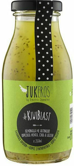 Jukeros KiwiBlast Limonadă cu carbonatare, fără zahăr în Sticlă 260ml