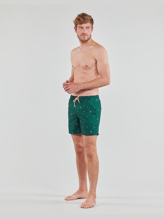 Petrol Industries Men's Swimwear Shorts Green with Patterns