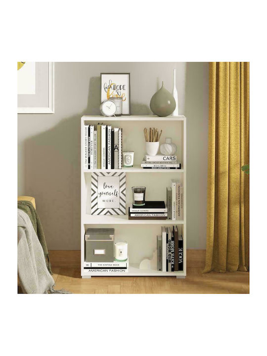 Bookcase Tomar White 70x24.5x107.5cm