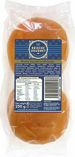 Brioche Gourmet Ψωμί για Burger Σίκαλης 250gr