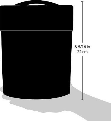 Tightvac Vacuum Vase Kaffee mit luftdichtem Deckel Kunststoff Schwarz 3800ml Tightvac Vacuum Vase Kaffee mit luftdichtem Deckel Kunststoff Schwarz 3800ml