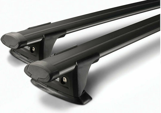 Yakima Through Bar Standard 134cm. for Cars with Factory Bars (with Roof Rack Legs and Lock) Black