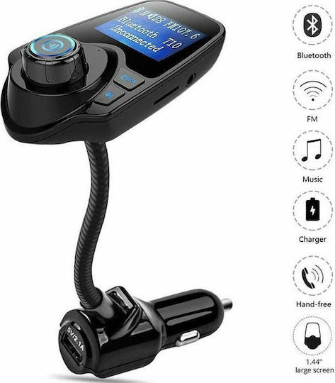 Factory FM Transmitter Αυτοκινήτου T10 με Bluetooth / USB