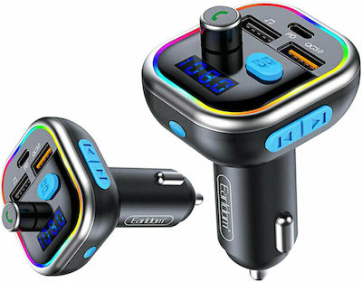 Earldom FM Car Transmitter with Bluetooth / USB / Type-C