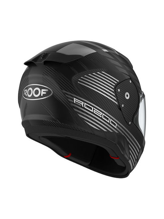 Roof RO200 Speeder Matt Black - Steel Каска за мотор Full Face ECE 22.05 1090 гр