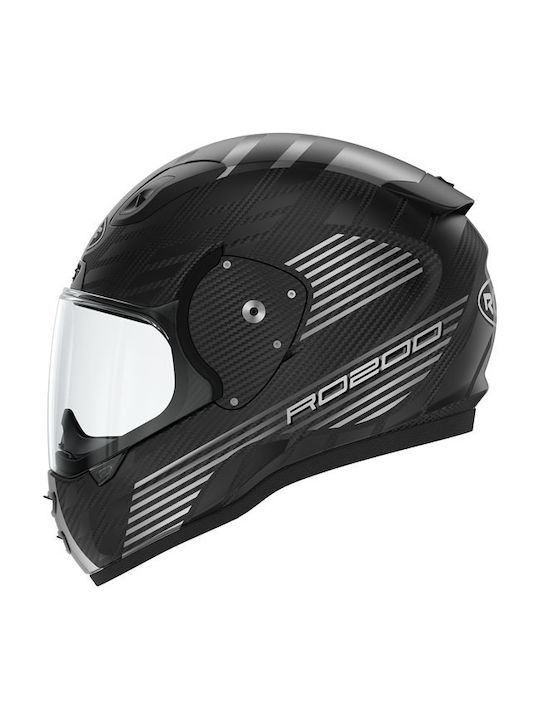 Roof RO200 Speeder Matt Black - Steel Каска за мотор Full Face ECE 22.05 1090 гр