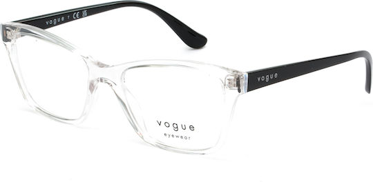 Vogue Transparent Plastic Eyeglass Frame Butterfly VO5420 W745