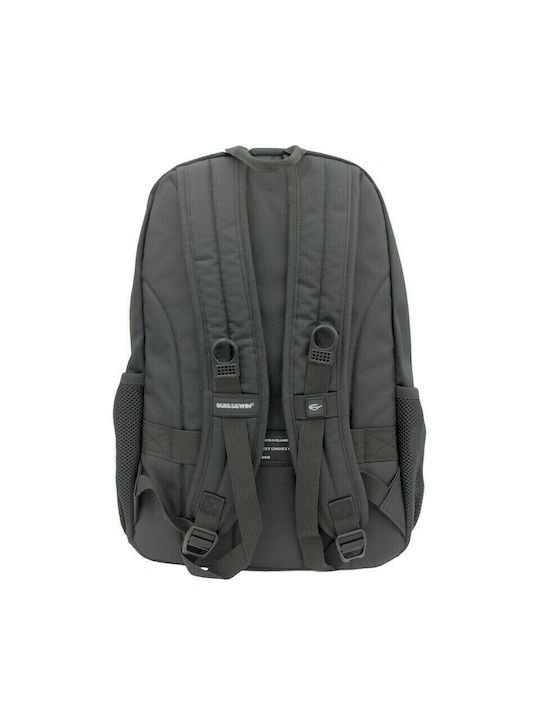 Suissewin Men's Fabric Backpack Waterproof Black