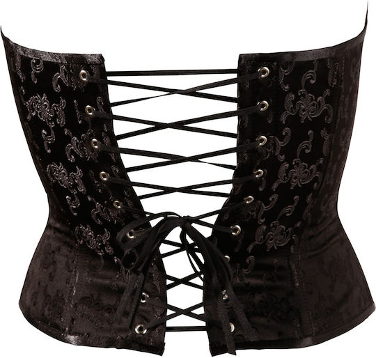 Cottelli Collection Corsage with Suspenders Black