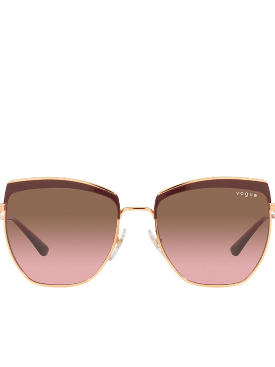 Vogue Sonnenbrillen mit Rose Gold Rahmen und Braun Verlaufsfarbe Linse VO4234S 5170/14