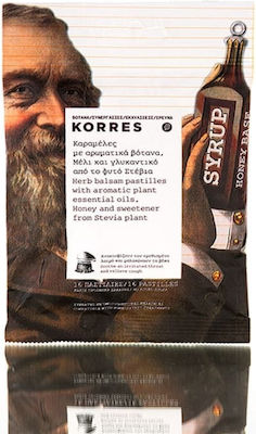 Korres Καραμέλες Lozenges with Aromatic Herbs, Honey & Stevia Sweetener Gluten-Free 16pcs