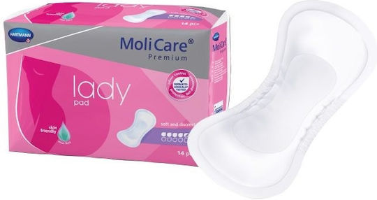 Hartmann Molicare Premium Lady Pad Γυναικείες Σερβιέτες Ακράτειας Κανονικής Ροής 4.5 Σταγόνες 14τμχ