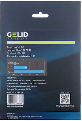 Gelid Solutions GP-Ultimate Thermal Pad 120 x 120 x 1.5mm 15 W/mK Gray TP-GP04-S-C