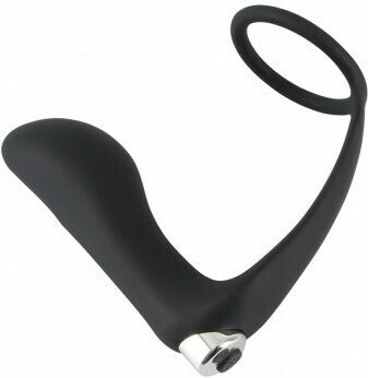 You2Toys Black Velvets Vibrating Ring & Plug Black