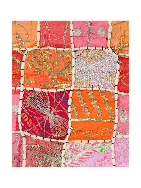 Pennie Wicker Wall Ornament Indie Maya Patchwork Καφέ 50x60cm 050499-03