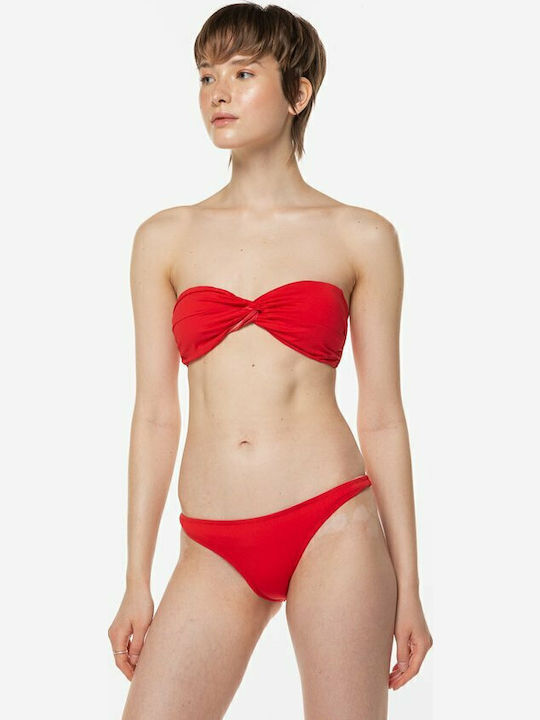 Fabiola Bikini Slip Κόκκινο