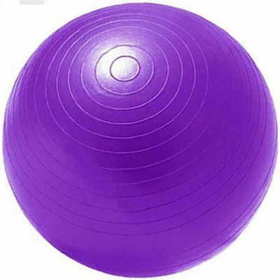 Optimum Gym Ball Anti-Burst Pilates Ball 55cm 1kg Purple