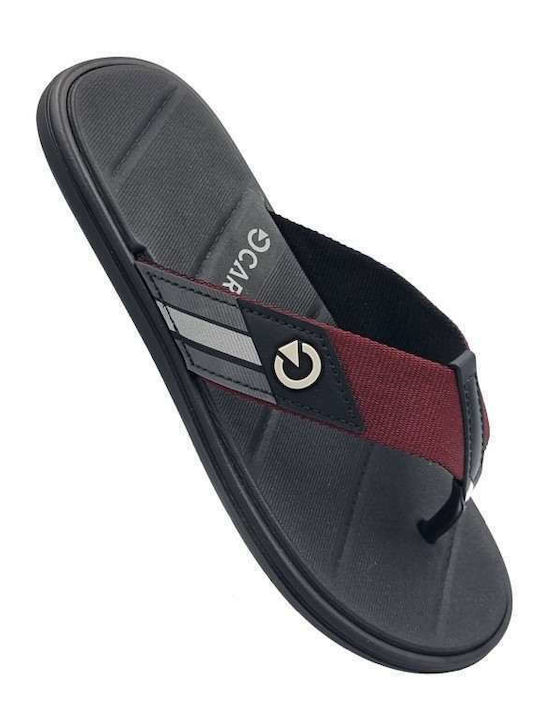Men's Flip Flops Burgundy